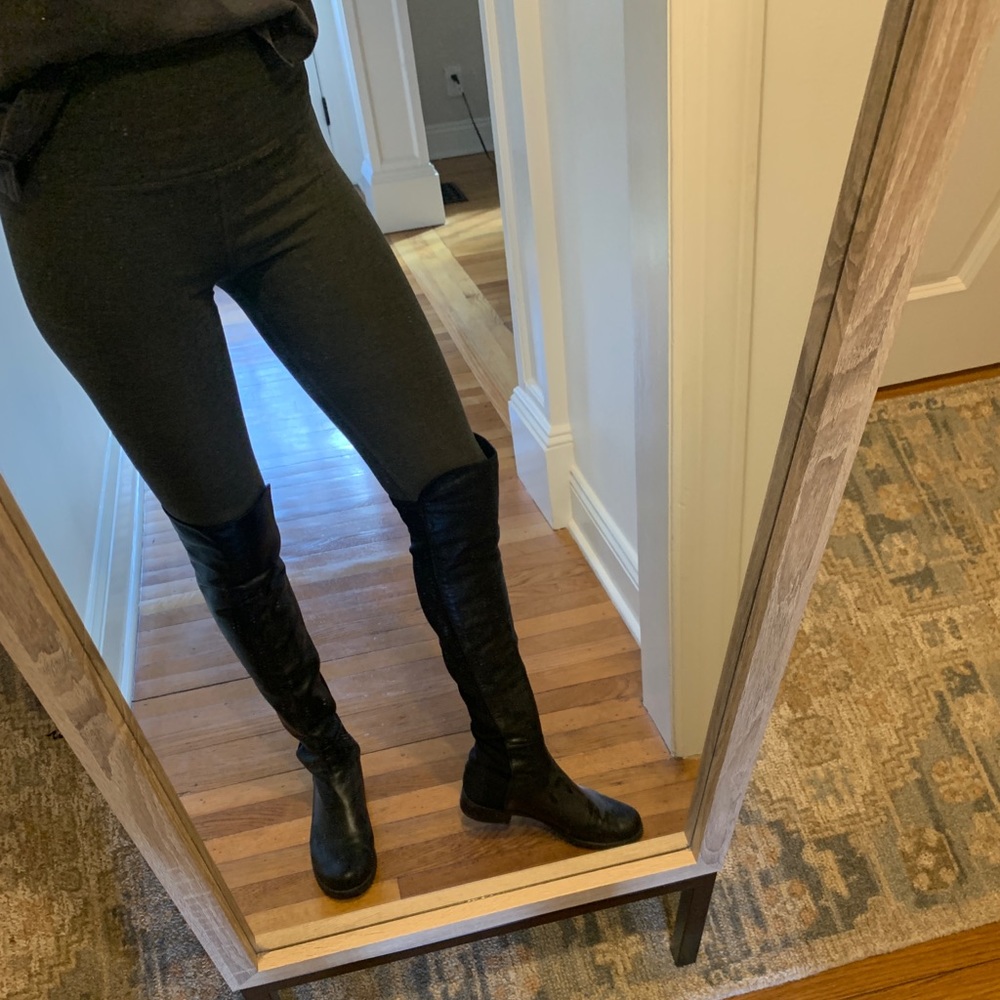 Stuart Weitzman over the knee stretch leather boots
